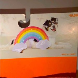 🔥5/$30 NWT large dog rainbow and clouds costume🐕